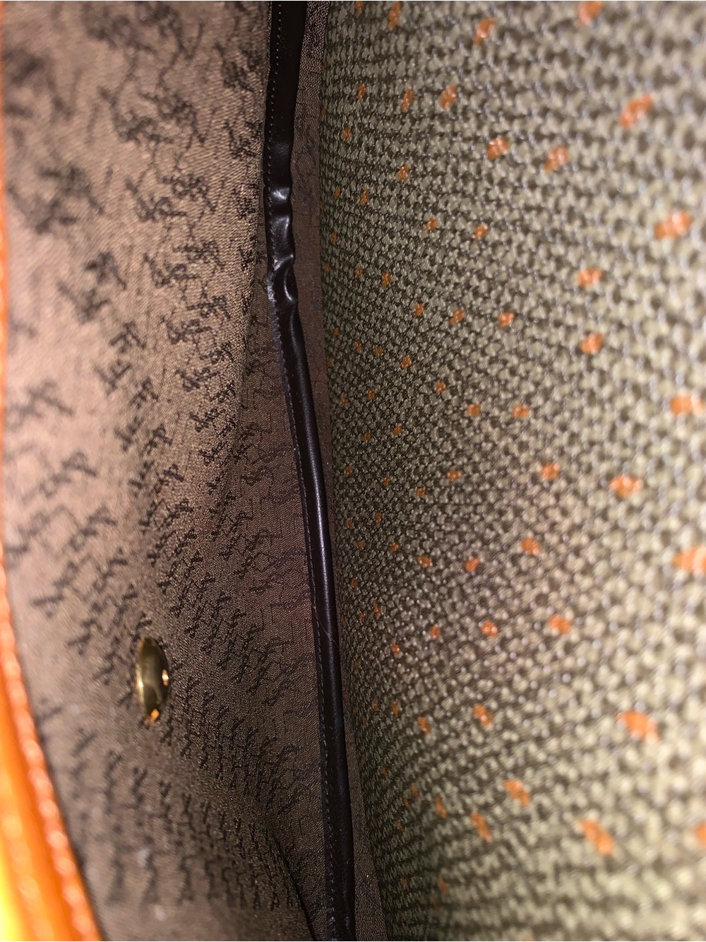 Vintage Yves Saint Laurent Crossbody with Tan Leather Trim - Picture 5 of 6